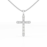 0.69 CT Lab Diamond Round Shape Pendant